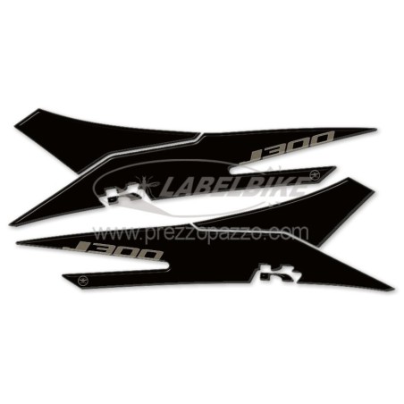 2 ADESIVI gel 3D PROTEZIONI PEDANE compatibili per J 300 SCOOTER KAWASAKI J300